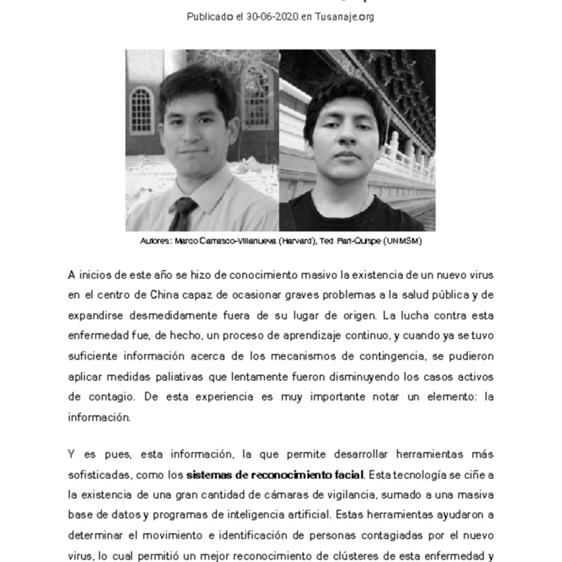 Una visión pos COVID-19: ¿Seguridad con características chinas?